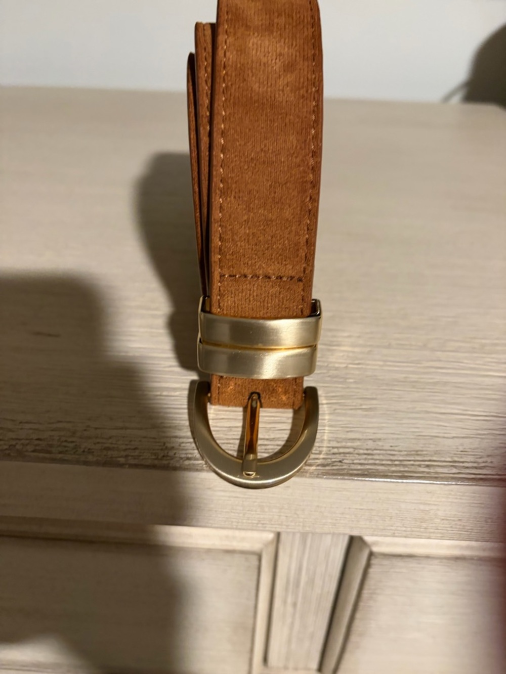GAP Light Brown Faux Leather Belt Size Medium